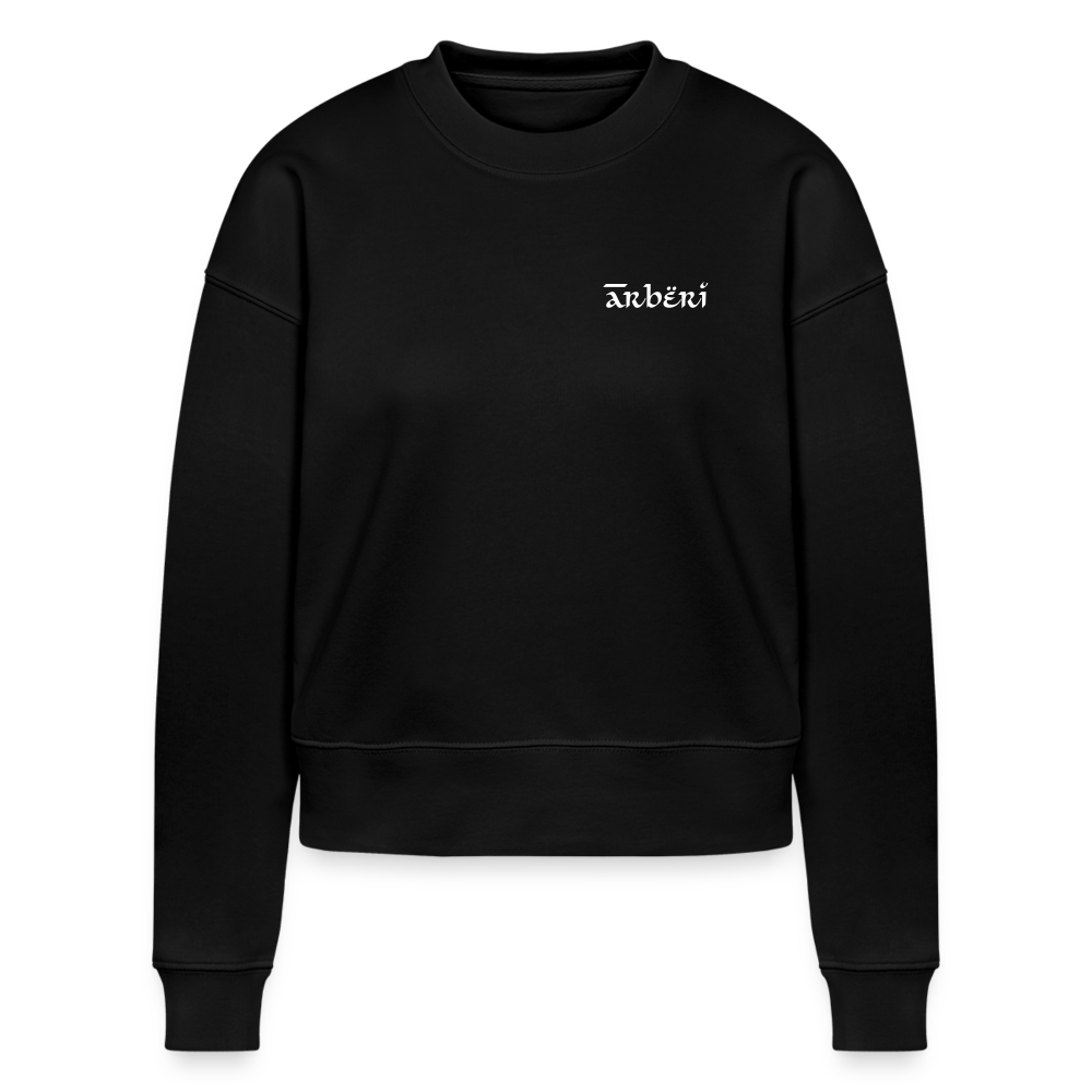 Arberi | Women’s Cropped Organic Sweatshirt - black