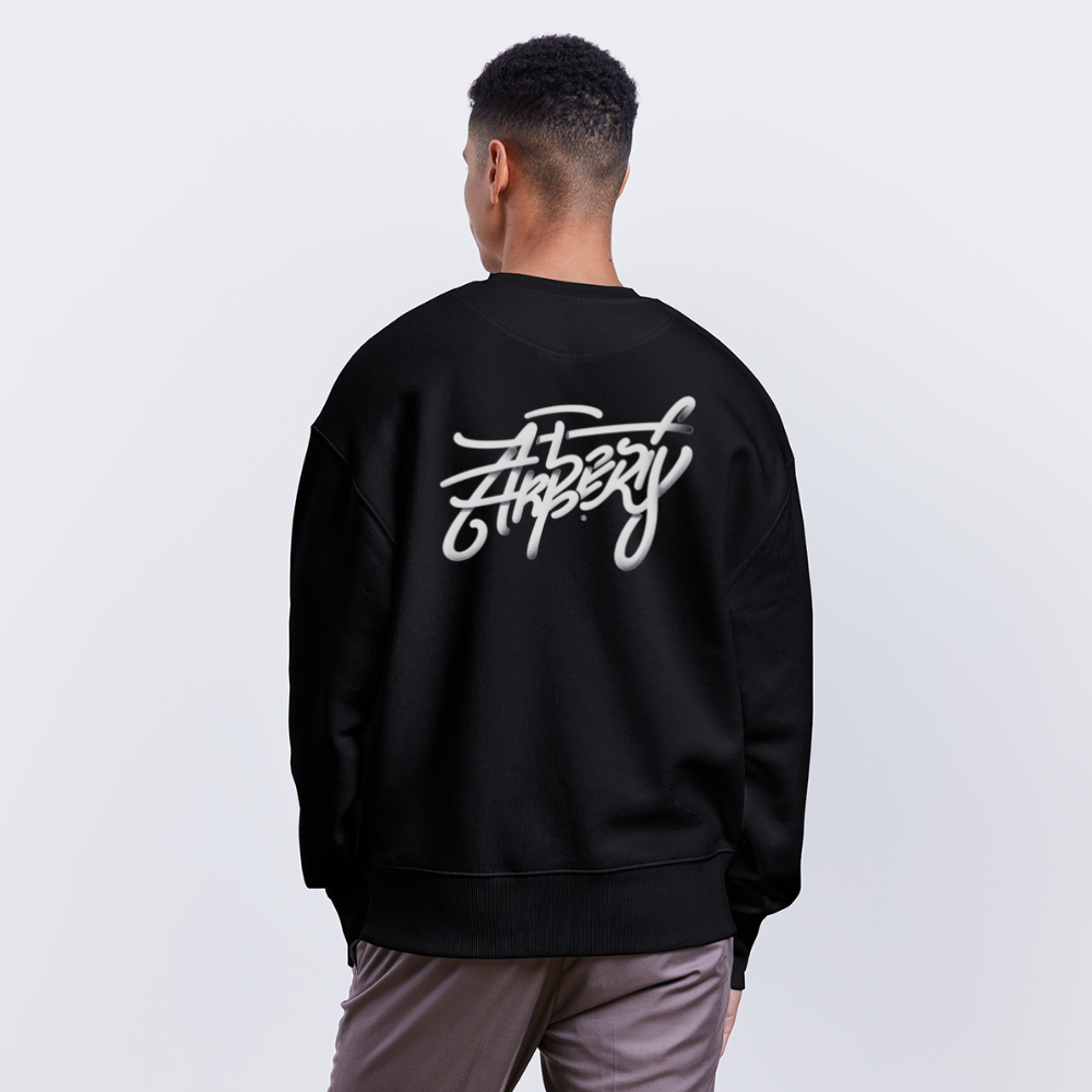 Arbëri x Grafiti Look | Black Oversize Organic Sweatshirt - black