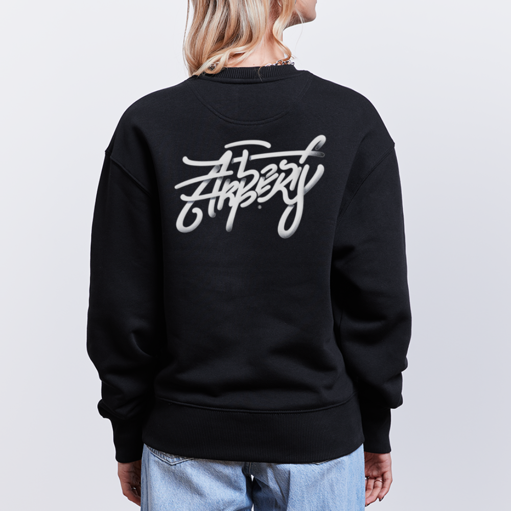 Arbëri x Grafiti Look | Black Oversize Organic Sweatshirt - black