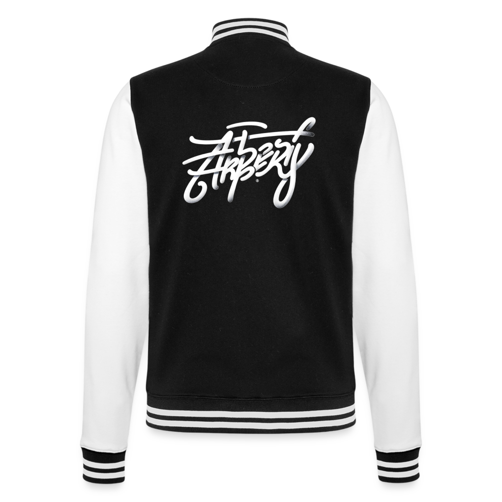 Arberi | College Sweat Jacket - black/white